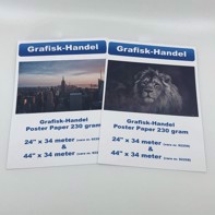Grafisk-Handel Poster paper 230 grammes - 60" x 34 mètres