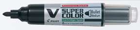 Stylo-pinceau Pilot V-Super Color BG rond 0,9mm noir