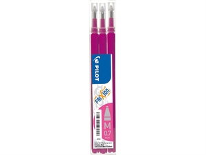 Stylo Pilot Frixion Clicker 0,7 recharge rose (3)