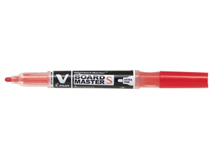 Pilot V Board Master S Extra Fine, pointe ronde, rouge.