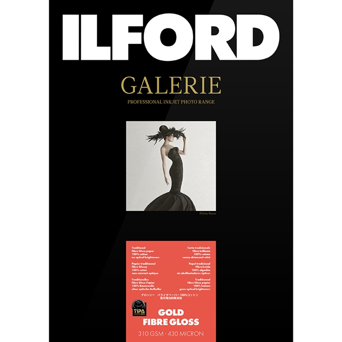 Ilford Gold Fibre Gloss for FineArt Album - 210mm x 335mm - 25 pcs.