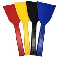 Set de spatules en plastique pour la manipulation des couleurs - 10 cm
