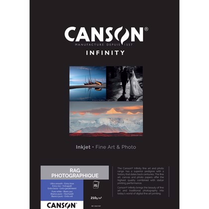 Canson Rag Photographique 210 g/m² - A2, 25 feuilles