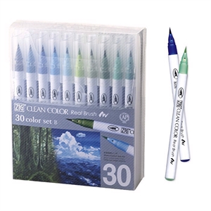 ZIG Clean Color Pensel Set B avec 30 stylos.