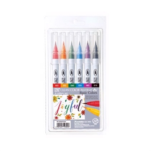 ZIG Clean Color Pen Set avec 6 pièces