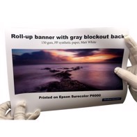 Color Europe Roll-up banner with light blocks 150 grams - 36" x 30 meters