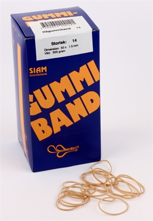 Siam Bande élastique n° 14, 50x1,5mm (500g)