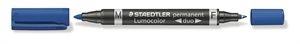 Staedtler Marker Lumocolor Duo Perm 0,6-1,5mm bleu