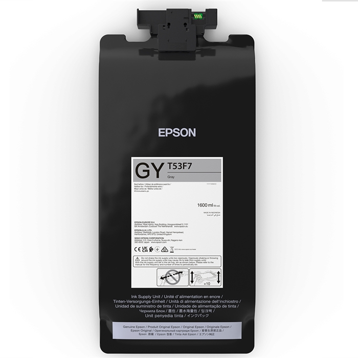 Epson sac d\'encre Gray 1600 ml - T53F7