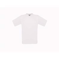 T-Shirt B&C Exact 150 White Cotton - 110-116 / 5-6 years 