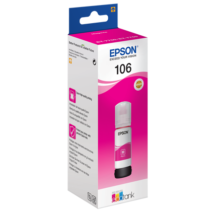 Epson T106 EcoTank Magenta bouteille d\'encre