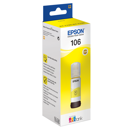 Epson T106 EcoTank Yellow bouteille d\'encre