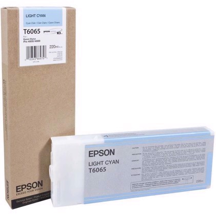 Epson Light Cyan Cartouche d\'encre 220 ml T6065 - Epson Pro 4800 et 4880