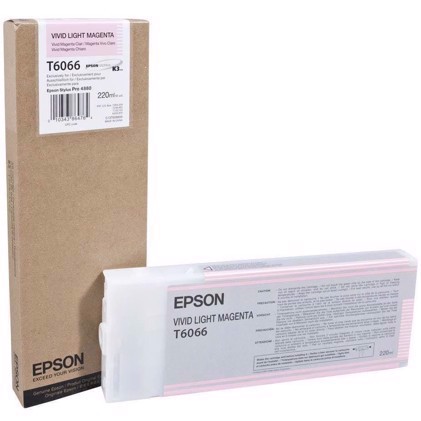 Epson Vivid Light Magenta T6066 - 220 ml cartouche d\'encre pour Epson Pro 4880
