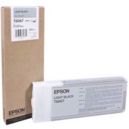 Epson Light Black Cartouche d\'encre 220 ml T6067 - Epson Pro 4800/4880