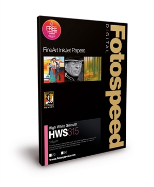 Fotospeed High White Smooth 315 g/m² - A2, 25 sheets.