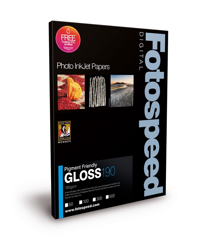 Fotospeed PF Gloss 190 g/m² - A3, 50 feuilles